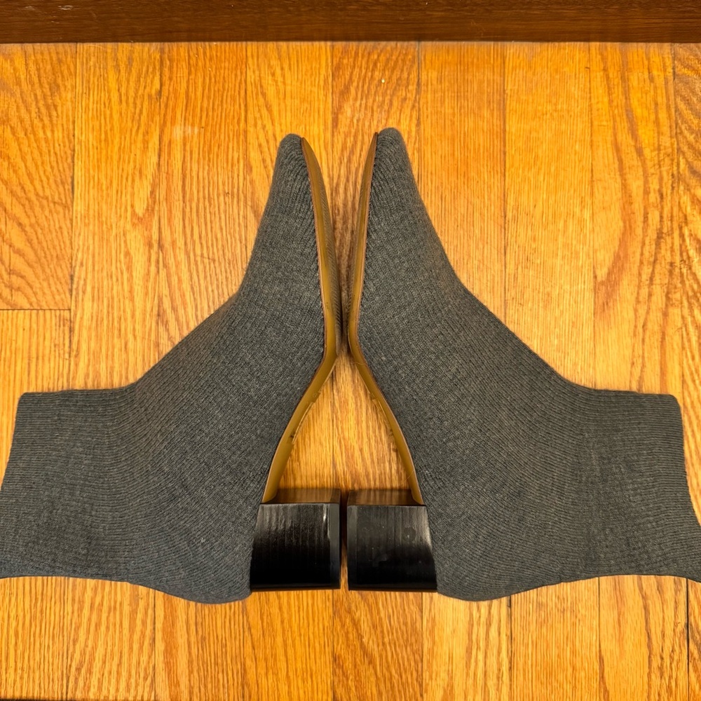 Everlane The Glove Boot Women’s Wool Blend Gray Booties Size 11 - Picture 8 of 11
